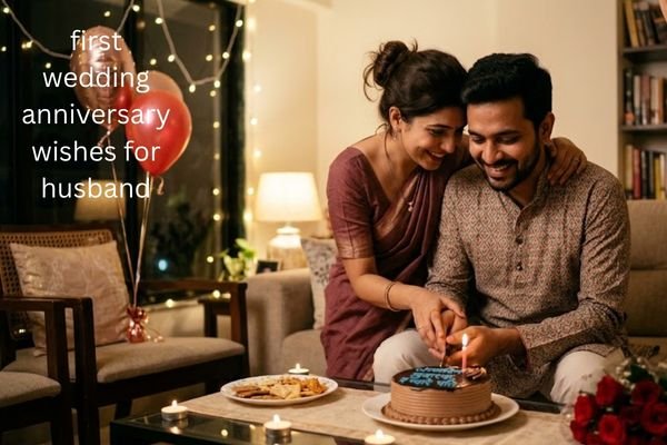 first wedding anniversary wishes for husband